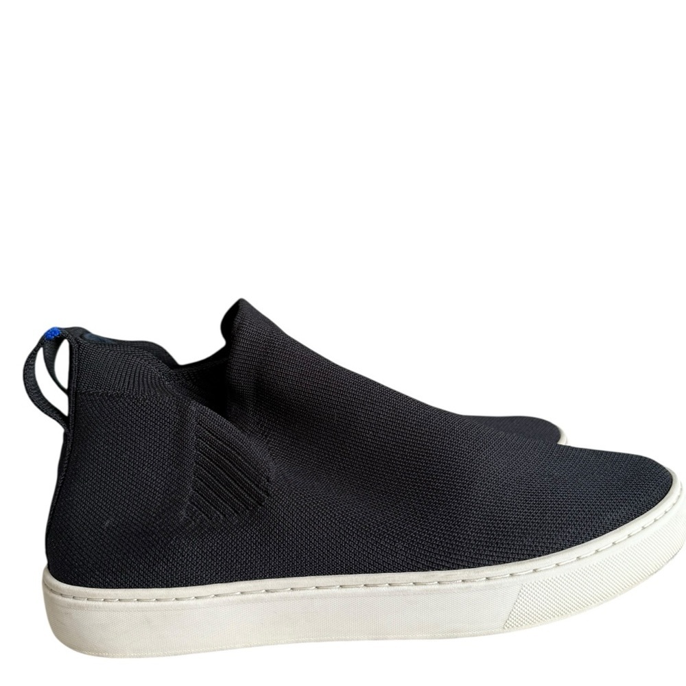 Rothy's The Chelsea Slip On Black High Top Sneakers Size 9